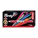 BIC Intensity Red Permanent Markers, Fine Point, 12-Count Pack of Red Markers With Non-Slip Grip for Comfort and Control