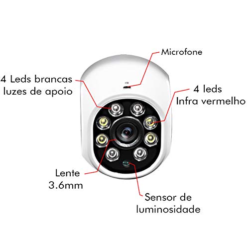 Câmera De Segurança Haiz Antena Ip Wifi Externa Auto Tracking Ip66 Ptz HZ-A9 4 Câmera De Segurança Haiz Antena Ip Wifi Externa Auto Tracking Ip66 Ptz HZ-A9 - Imagem 4