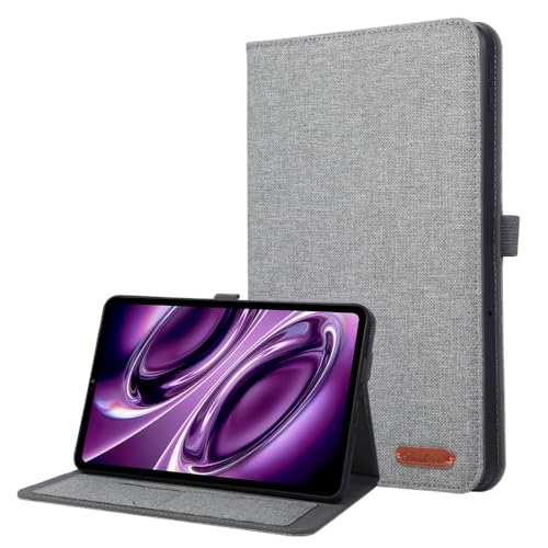 Étui Xiaomi Redmi Pad 2 9,7 pouces en cuir gris avec support de protection