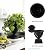 The HC Companies 18 Inch Tall Olympia Plastic Urn - Lightweight Outdoor Plastic Plant Pot for Flowers, Black