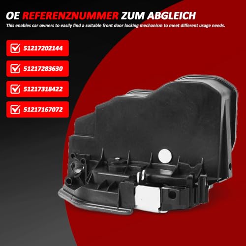Image of Right Front Door Latch Actuator Catch for BMW 2007-2021 1 3 5 Series E60 E87 E90 Replacnt# 51217202144 51217229456 51217318420 51217229462 51217283628 51217059968 51214389472