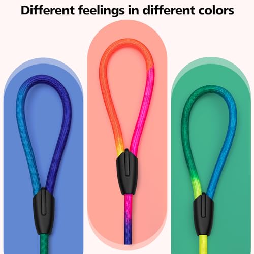 3pcs Slip Lead Dog Leash, no Pull Pet Training Leash for Medium and Small Dogs,Two Leather stoppers (5feet,Rainbow) 3pcs Slip Lead Dog Leash, no Pull Pet Training Leash for Medium and Small Dogs,Two Leather stoppers (5feet,Rainbow)