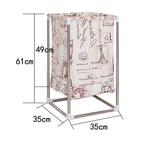 Panier à linge de 35x35x61 cm grand format modèle A pour la salle de bain - 2