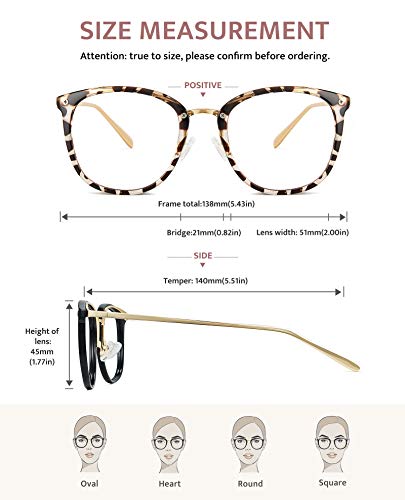 Image of Cyxus 2 Pack Blue Light Glasses for Women, Blue Light Blocking Computer Eyeglasses for Woman Anti Eye Strain Glasses Reduce Headaches