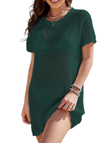 Image of Buauty Womens Swimsuits Coverup Bathing Suits Cover Ups Crochet Swimwear Bikini Beach Dresses 2026 Vacation Outfits