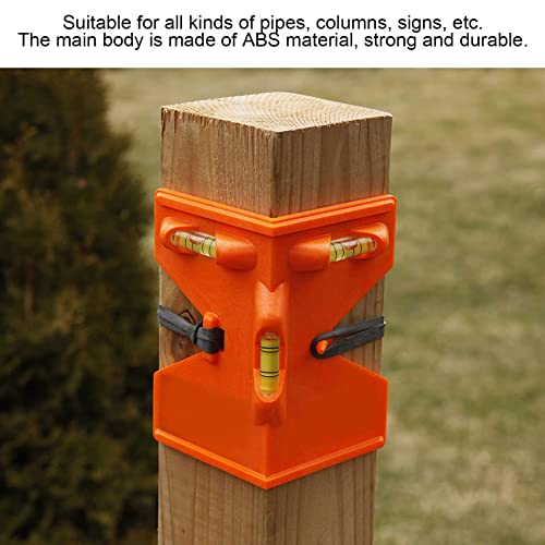 Leveler Tool, Multifunction Strong Magnetic High Accurate Fence Post Level Meter Household for Pipe for Columns - Image 4