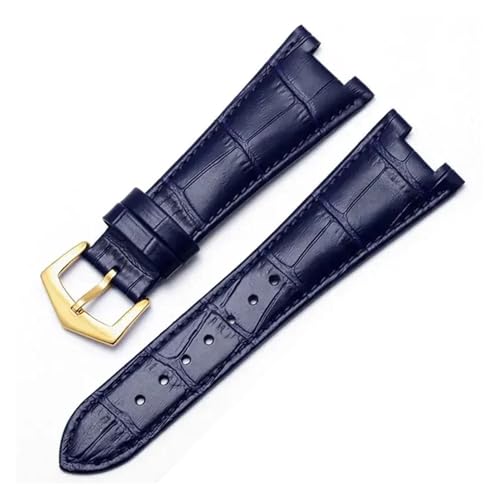 Correa de cuero con abertura cóncava convexa para restaurar tu reloj Nautilus 4