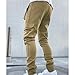 Maiyifu-GJ Men's Multi-Pockets Cargo Joggers Pants Fashion Casual Stretch Drawstring Sweatpants Athletic Hiking Trousers (Yellow,X-Large)