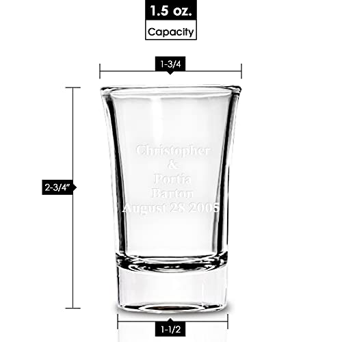 Ckb Products Personalized Shot Glasses - Laser-Etched Engraving Gifts For Women And Men - Customized Couples Gifts - 6 Pack #TOP1