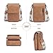 POIUGOYA Small Crossbody Bags for Women Trendy,Leather Triple Compartment Cell Phone Crossbody Wallet Purses with Card Slots