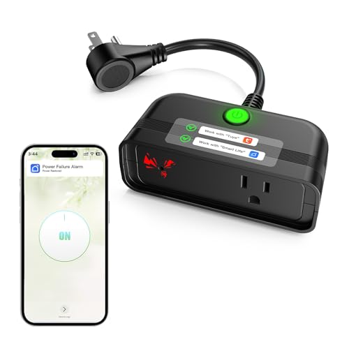 Power Failure Alarm WiFi Outdoor Power Outage Alarm App Alert Loud 110dB