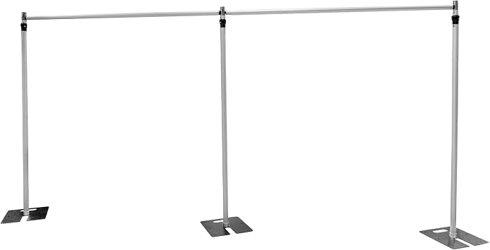 Crossbar Backdrop Pipe Kit 10ft x 20ft, Telescopic Backdrop Stand Heavy Duty Adjustable Photography Background Support for Event Birthday Party Wedding Decor