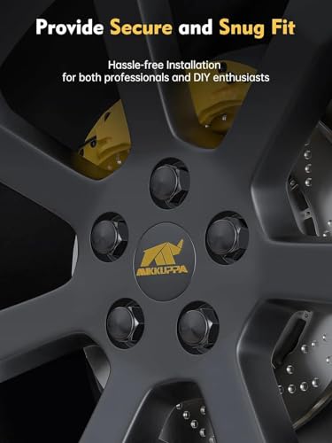 Image of MIKKUPPA M14x1.5 F150 Lug Nuts, Black 4PCS OEM Style 21mm Hex | Anti-Rusting Updated Tire Nuts, Replacement for 2015-2024 F-150 F150 Expedition Lincoln Navigator Factory Wheels