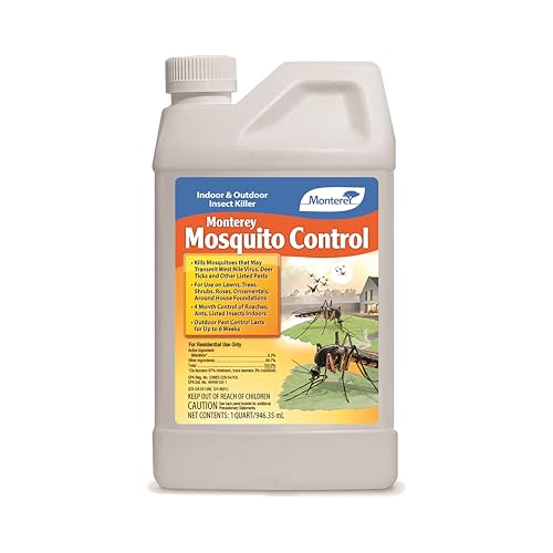 Image of Monterey Mosquito Control - Indoor and Outdoor Insect Killer - Apply with Sprayer - 1 Quart Concentrate