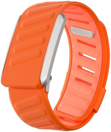 Dado Comfort Durable Silicone Wristband Compatible with WHOOP 4.0 Band, Soft Silicone Sports Loop Strap for Men & Women, with U Shapped Connector