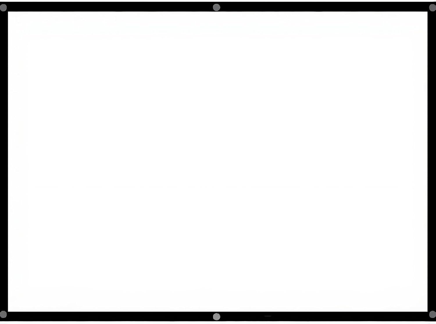 Pantalla de proyector Richer-R 84 pulgadas, plegable, 4:3
