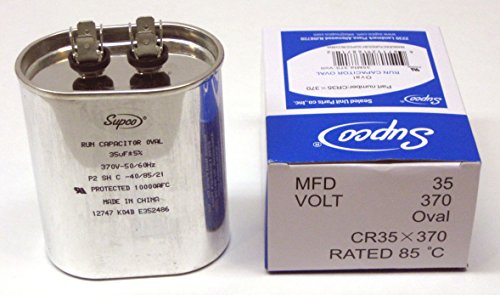 CR35X370 Capacitor, Run, 35µF, 370 VAC, Oval -  SUPCO