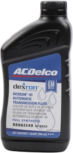 Image of ACDelco GM Original Equipment 10-9243 (88865549) Dexron VI Full Synthetic Automatic Transmission Fluid - 1 qt (Pack of 12)