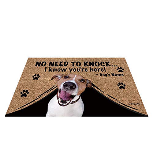 Le paillasson personnalisé avec nom de chien et inscription