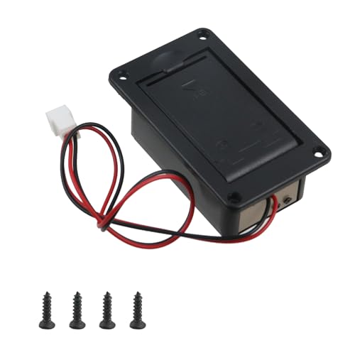 Geesatis 9V Battery Box Case Holder for Guitar