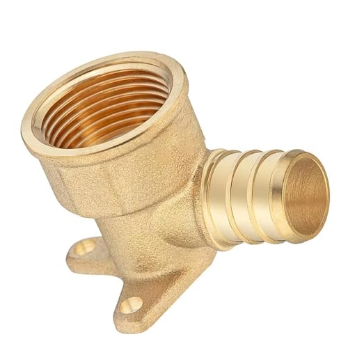 Laikoutd Raccordi A Crimpare Gomito per Orecchio A Goccia 1/2 Pollice 3/4 Pollice Adattatore Filettato Femmina Raccordo A Crimpare Tubi Idraulici Gomito Orecchio Raccordo Idraulico