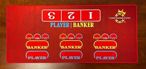Casino Quest Mini Baccarat Dealer Practice Mat 34.5" x 15.5"