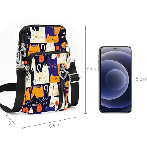 Image of BIAOTIE Lightweight Small Crossbody bags Cell Phone Purses Travel Pouch Shoulder Bag for Women | Lightweight