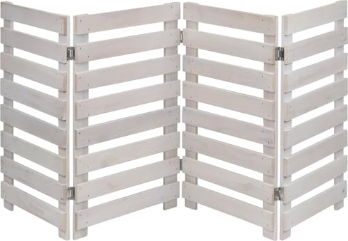 �K�[�f���K�[�f�� �t�H�[���f�B���O�E�b�h�t�F���X ���{�[�_�[4�A�~�f�B�A�� �E�H�b�V���z���C�g �܂肽���� FWF-YB160-WHT