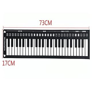 WSJIE 49-Keys Electronic laminé à la Main Piano Numérique Clavier Flexible Roll up Piano Cadeau avec des Haut-parleurs - Les Beatles, Paul McCartney, John Lennon, RIngo Starr, George Harrison WSJIE 49-Keys Electronic laminé à la Main Piano Numérique Clavier Flexible Roll up Piano Cadeau avec des Haut-parleurs – Image 2