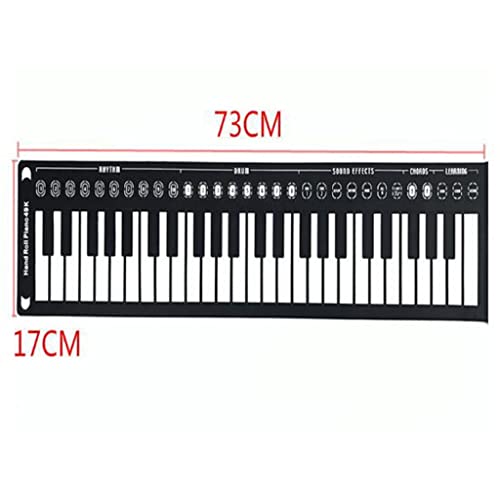WSJIE 49-Keys Electronic laminé à la Main Piano Numérique Clavier Flexible Roll up Piano Cadeau avec des Haut-parleurs - Les Beatles, Paul McCartney, John Lennon, RIngo Starr, George Harrison WSJIE 49-Keys Electronic laminé à la Main Piano Numérique Clavier Flexible Roll up Piano Cadeau avec des Haut-parleurs – Image 3