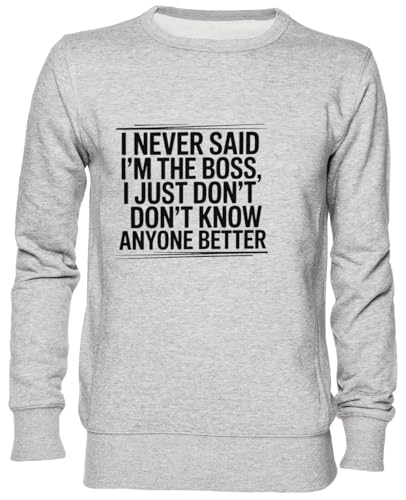 Sweat-shirt jersey gris idéal pour un look décontracté week-end