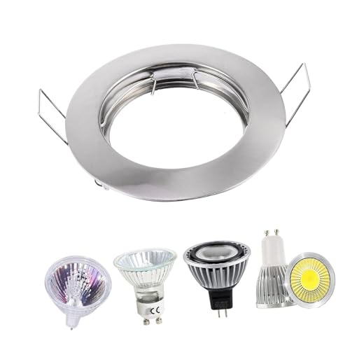 Spot encastrable plafond Housoutil lot de 32 avec support zinc pour salle de bain