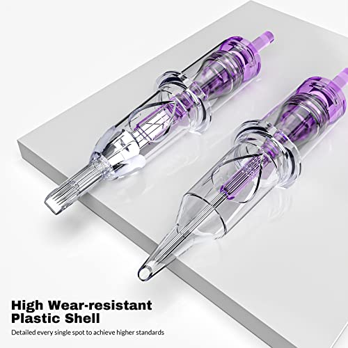 Image of Wormhole Tattoo Cartridge Needles, 50pcs Mixed Sizes Disposable Tattoo Needles 5RL 7RL 9RL 5RS 7RS 9RS 15M1 21M1 15RM 21RM for Tattoo Pen Cartridge Machine (RL&RS&M1&RM)