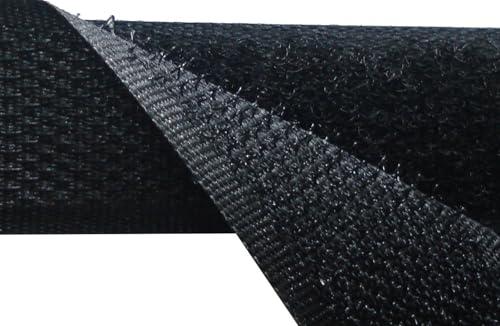 Klettband Selbstklebend 5 Meter Extra Stark,mit Klettverchlus 16 20 25 30 38 50 100mm Breit,Doppelseitig Klebende Klebepad Flauschband und Hakenband