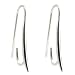 2 pcs Rhodium on .925 Sterling Silver Earwires French Hook Earring Connector /Findings
