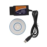 Gurtt Adaptateur USB Scanner OBDII avec commutateur MS CAN/HS CAN, outil de diagnostic OBDII pour interface de diagnostic automobile et dépannage.