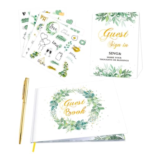 Libro de invitados para bodas y eventos con páginas blancas 8