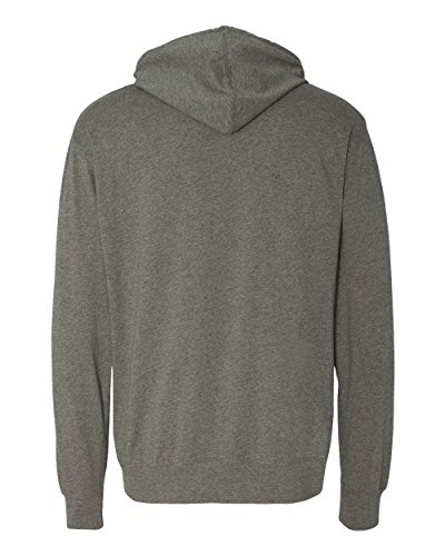 Independent Trading Co Lightweight Hooded Pullover T-Shirt Gunmetal Heather2