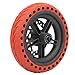 Alomejor Rueda Trasera de Scooter el¨¦ctrico de 8,5 Pulgadas con Juego de Repuesto de Freno de Disco de 120 mm para M365PRO(Rojo)