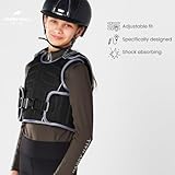 Harry Hall Zeus Kids Body Protector Horse Riding - Children Hi-Viz Equestrians Level 3 EN 13158 Girls Boys Protective Jacket Vest (Black, Extra Large) - Image 2