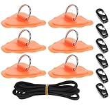 TOYANDONA Parche D-Ring para Kayak Inflable con Cuerda y Ganchos Accesorios para Barcos de Recreo y Botes Inflables