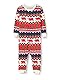 Hatley Unisex Bear & Moose Family Suits Pyjamaset, Infant Union Anzug-Navy Bear Fair Isle, 6 Monate