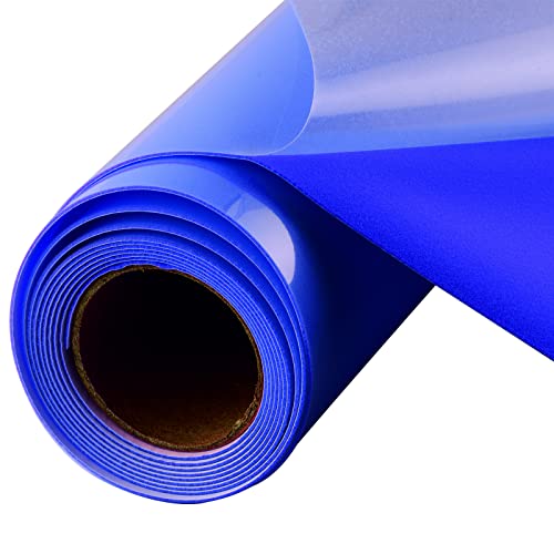 Vinyle floqué bleu haute adhérence pour personnalisation textile durable