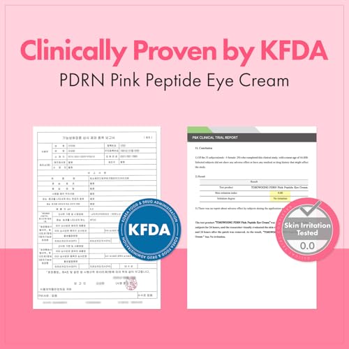 Image of TOSOWOONG PDRN Pink Peptide Eye Cream for Fine Lines & Dark Circles