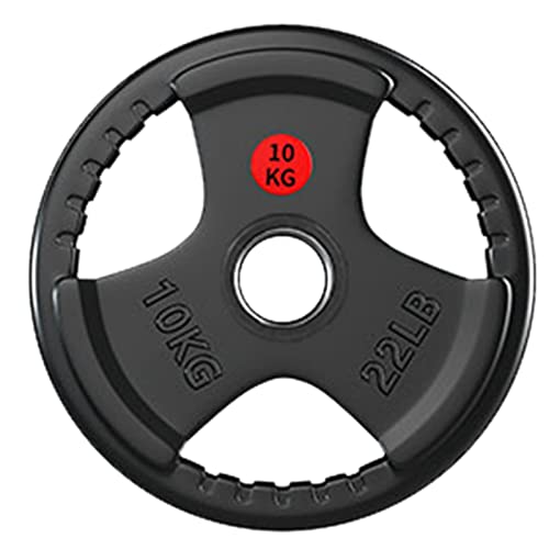 Micozy 2-Inch Rubber Coated Olympic Weight Plate For Strength Training, Weightlifting And Bodybuilding, 1Pcs 22Lb Bumper Weight Plate For Barbell, Type-1 #TOP4