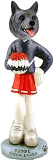 Norwegian Elkhound Cheerleader Doogie Collectable Figurine