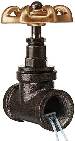 RanDal Iron Vintage Steampunk 1/2 Inch Stop Valve Light Switch With Wire