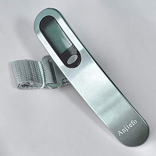 Anjiefo Digital Luggage Scale Gift for Traveler Suitcase Handheld Weight Scale 110lbs