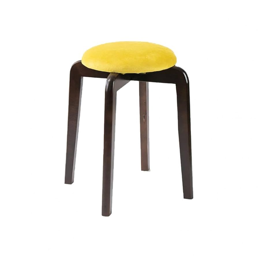 Amazon.co.jp: TAIVINN スツール 木製 クッション 丸椅子