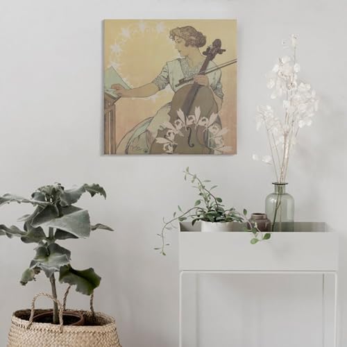 Alphonse Mucha Zdenka Cerny impression sur toile de qualité supérieure - 4